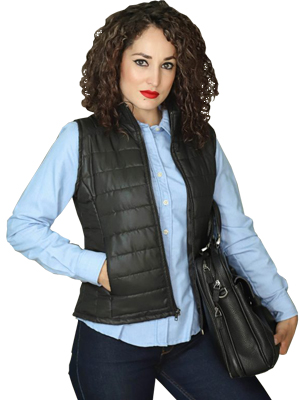 CHALECO CAPITONADO NYLON FORRO TAFETA DAMA 9110D