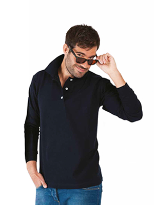 MAXIMA DEPORTIVA POLO PIQUE 50/50 MANGA LARGA MAXPPML